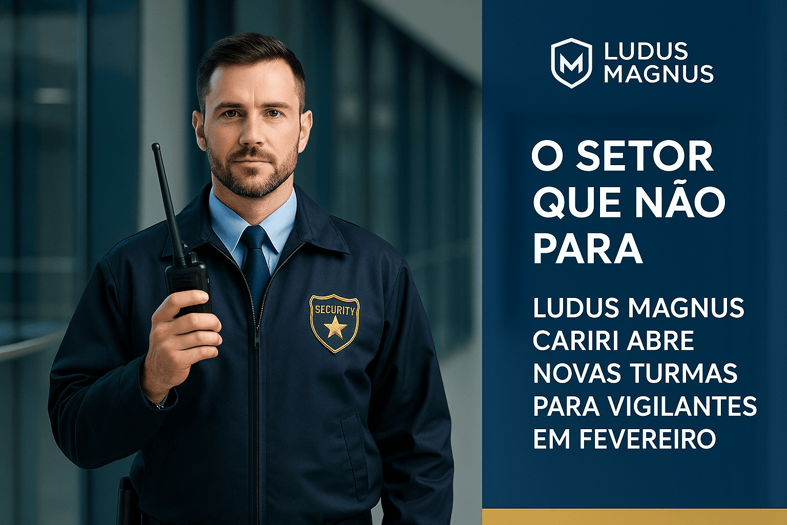 O Setor que Não Para: Ludus Magnus Cariri Abre Novas Turmas para Vigilantes em Fevereiro