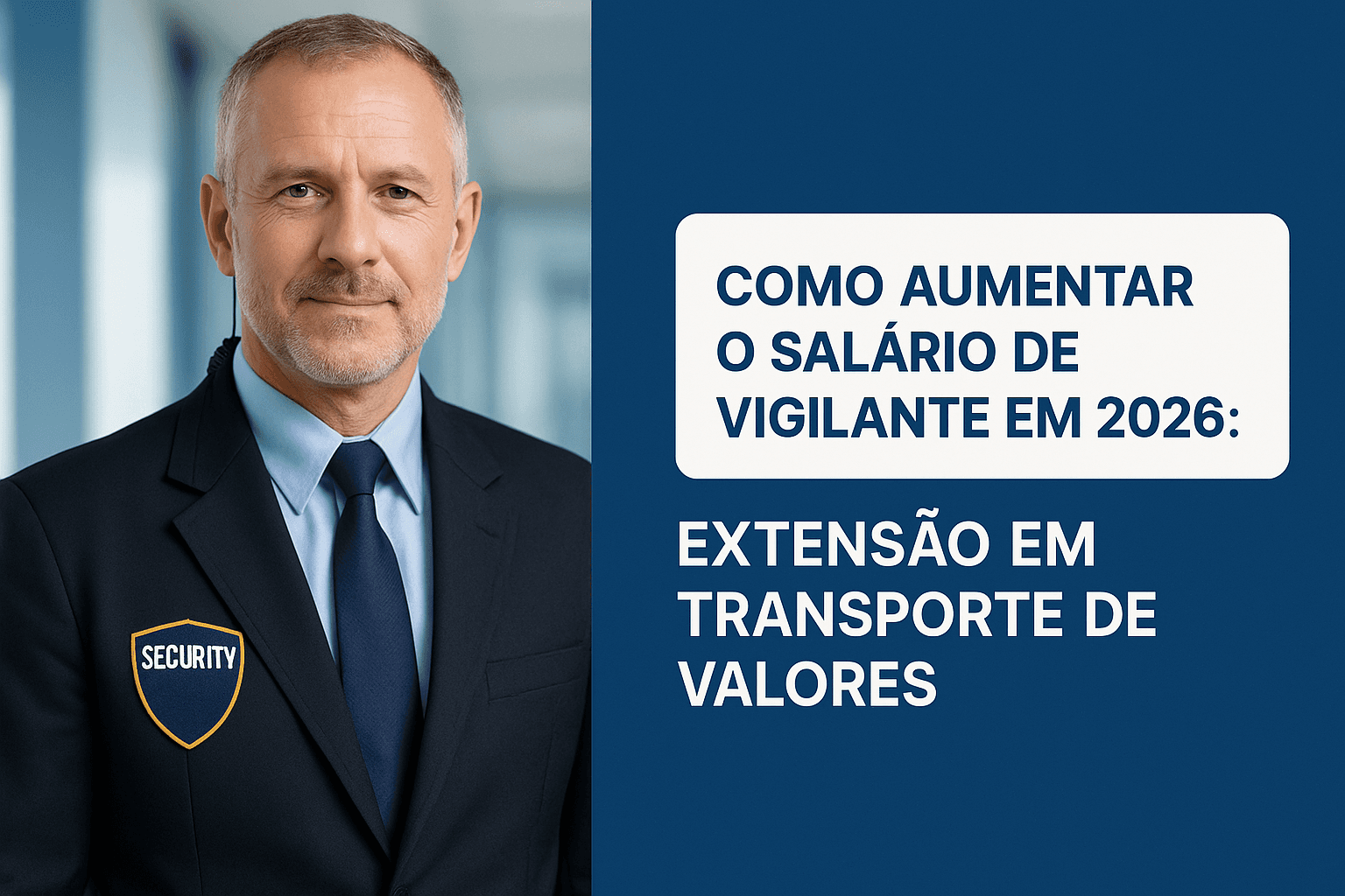 Como Aumentar o Salário de Vigilante em 2026: Extensão em Transporte de Valores