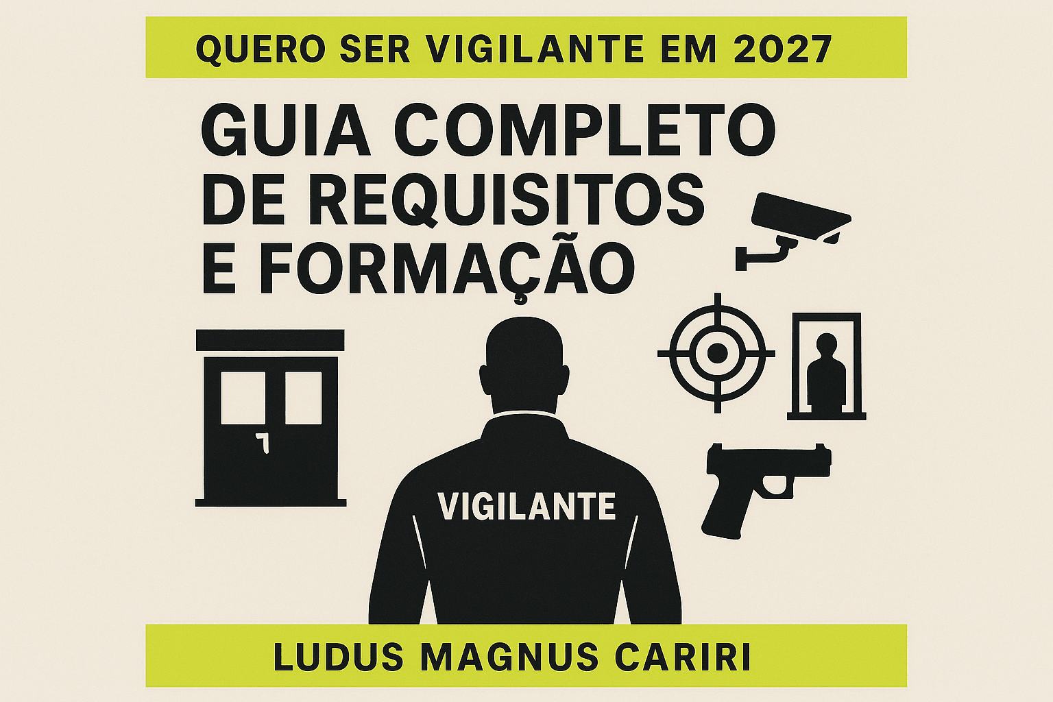 Quero ser vigilante em 2027: guia completo de requisitos e formação na Ludus Magnus Cariri
